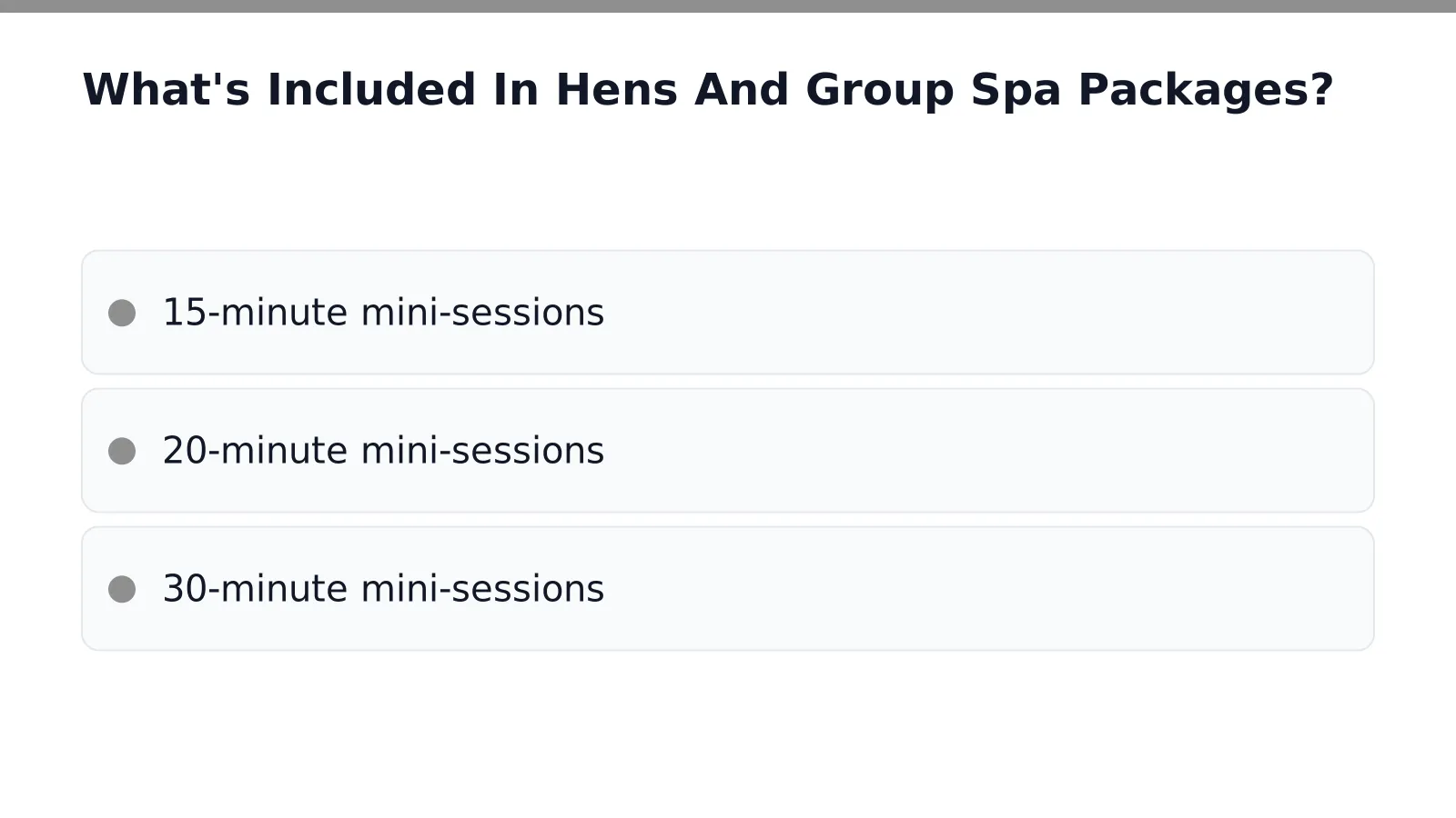 What's Included In Hens And Group Spa Packages in Sydney